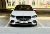 Mercedes S500 2022 – Sedan 5 Seater, Full Option, GCC Specs, Safety Features-CARLUX RENT A CAR